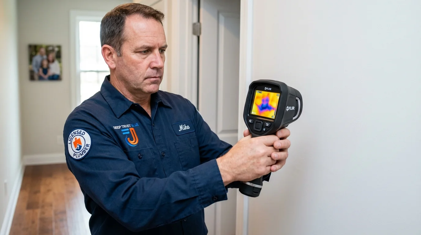 Thermal imaging leak detection by Johns Plumbing LLC in Bandon